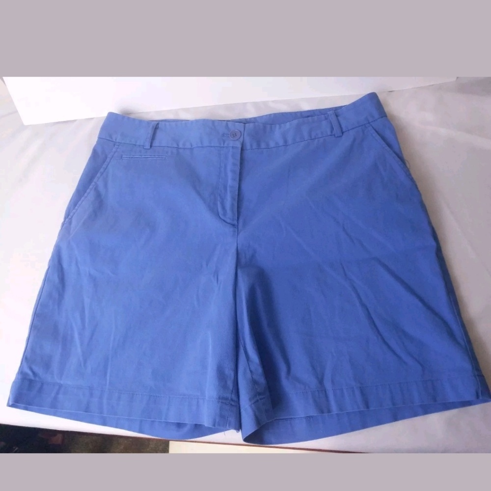 size 12 Talbots royal blue Bermuda walking shorts